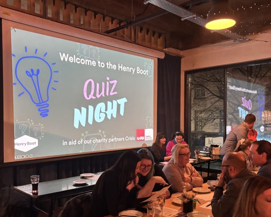 Horbury Take On the Henry Boot Charity Quiz Night in Support of Crisis