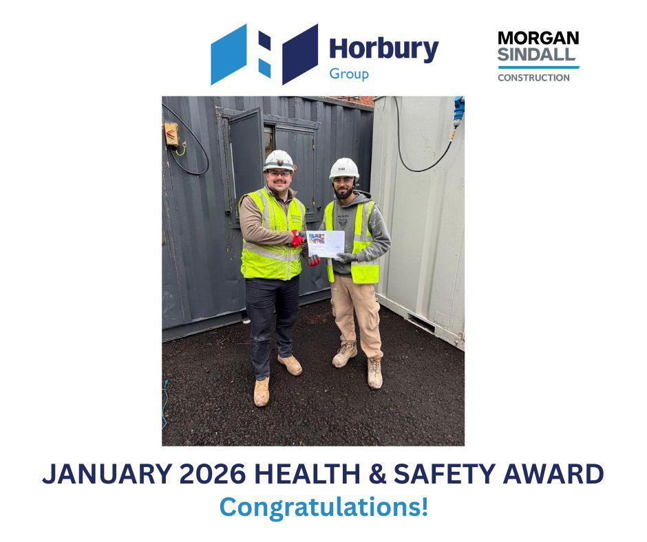 January Health & Safety Award from Morgan Sindall Construction