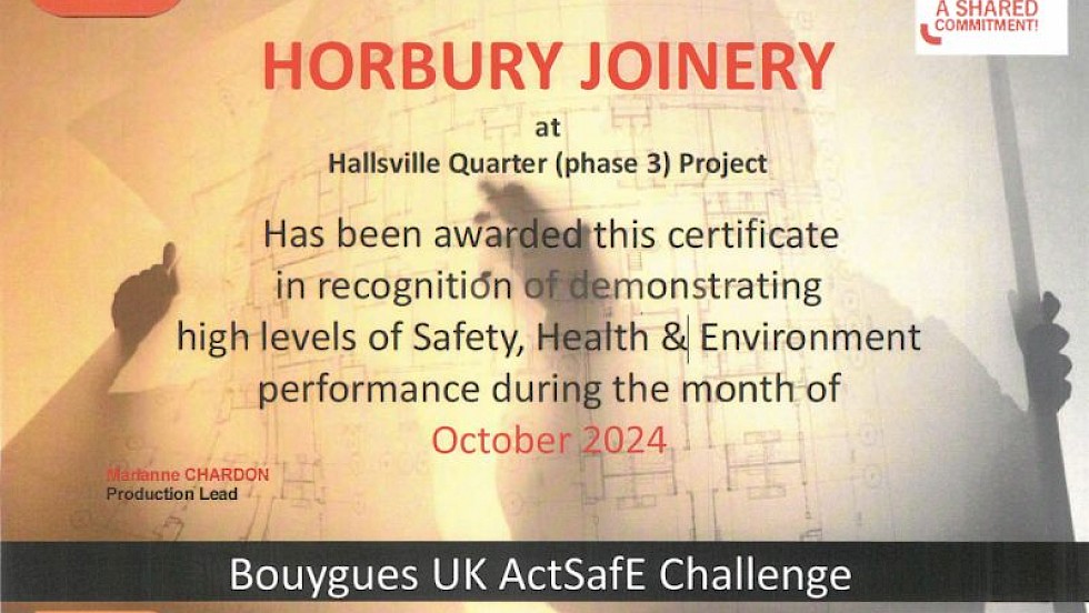 Act Safe Award - Bouygues